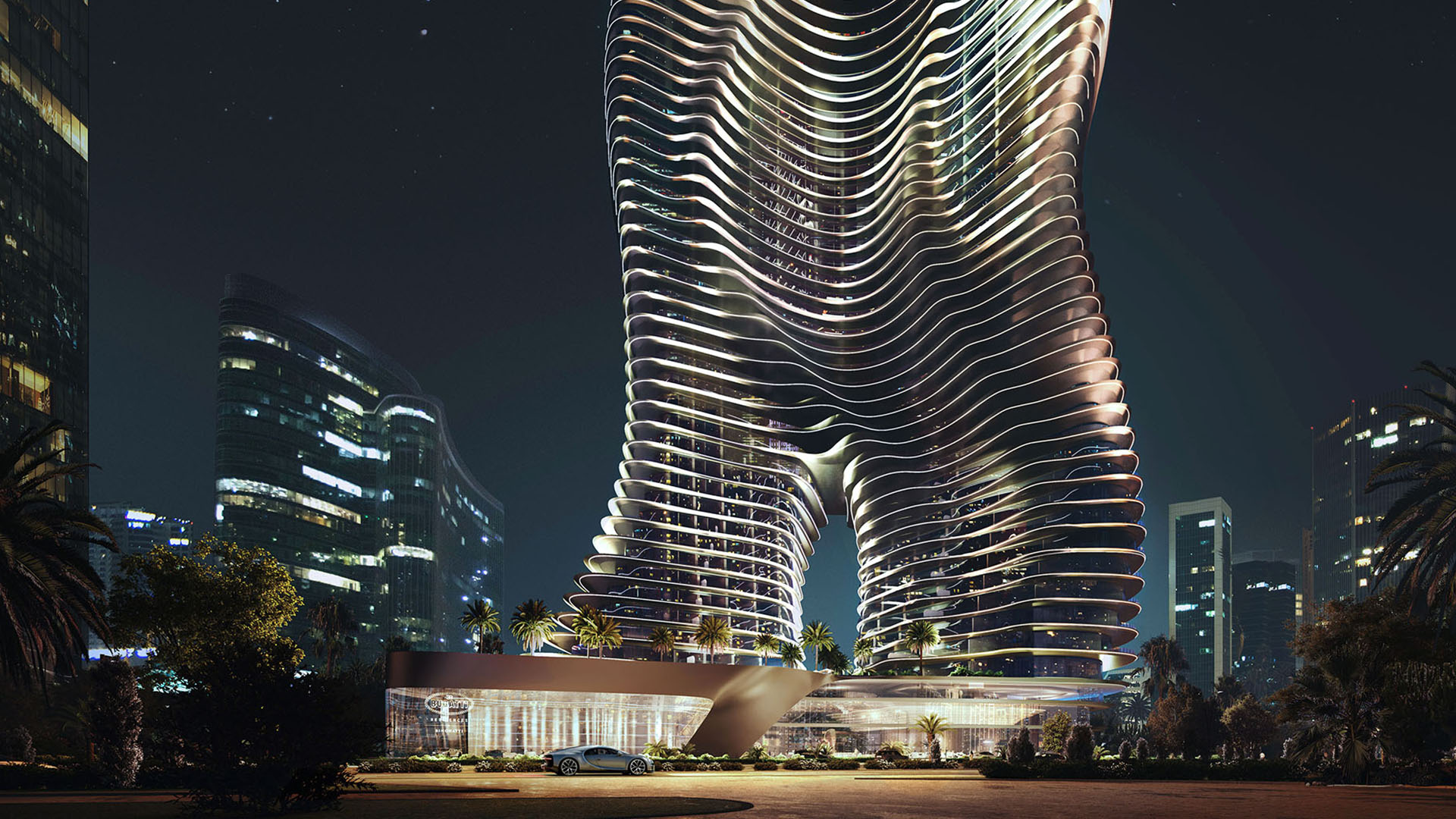 Bugatti has helped design a massive residential building in Dubai Top